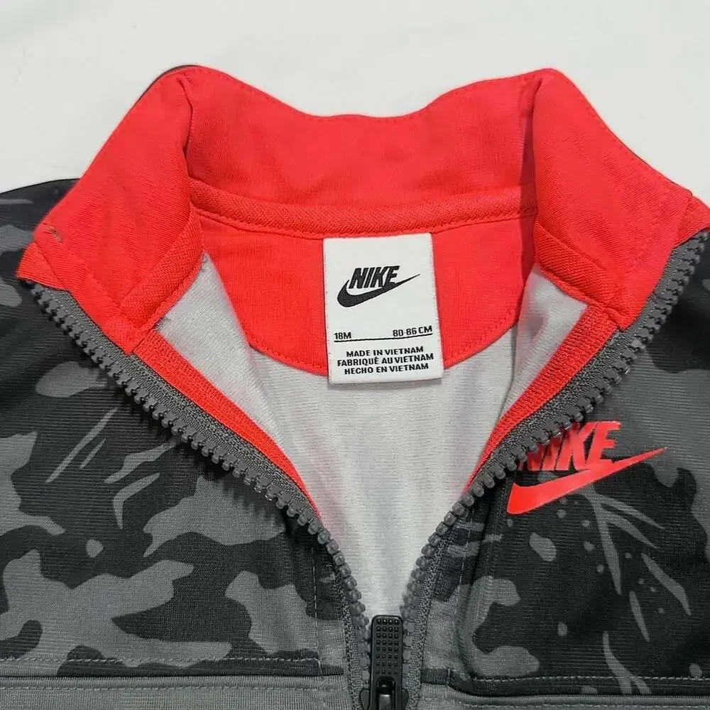 Nike Kids Camo Tracksuit Set Gray 18M
